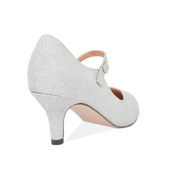 WOMEN'S VINTAGE STYLE LOW HEEL - Picture 3 of 4